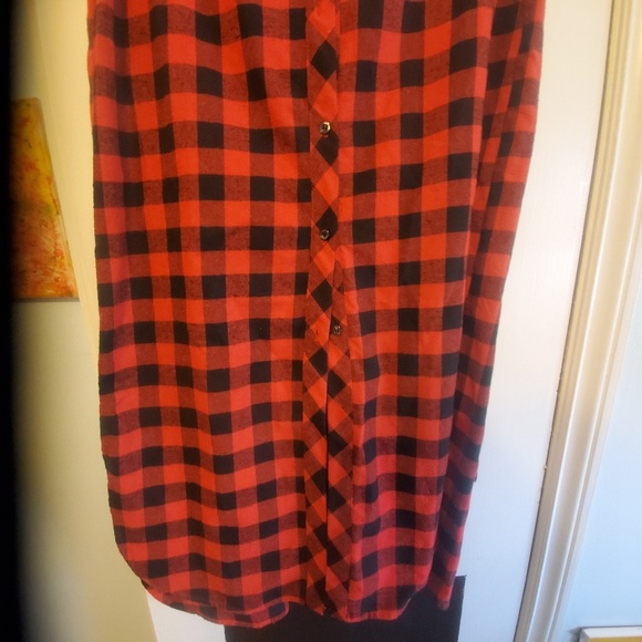 🍭🍭*FINAL MARKDOWN* Sleeveless Flannel Midi dress - Picture 8 of 8